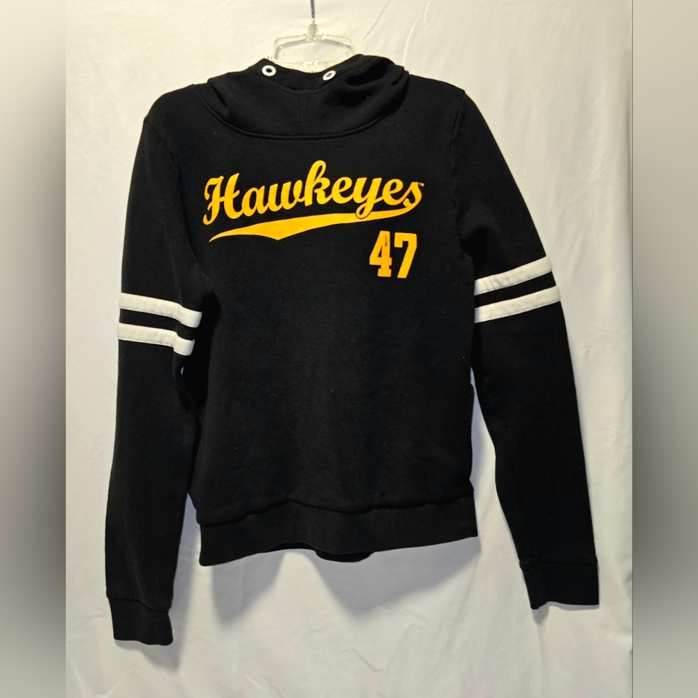 Iowa Hawkeyes Black and Yellow Women's Pink Sweater